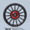 Mâm 16 inch – O.Z RC16 (Đen mờ)
