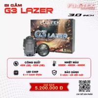 Fujitek G3 Lazer Bi gầm 3 inch 3 màu