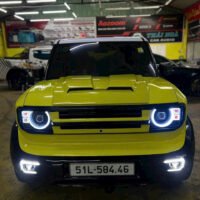 Mặt calang VF3 Defender kèm đèn tròn